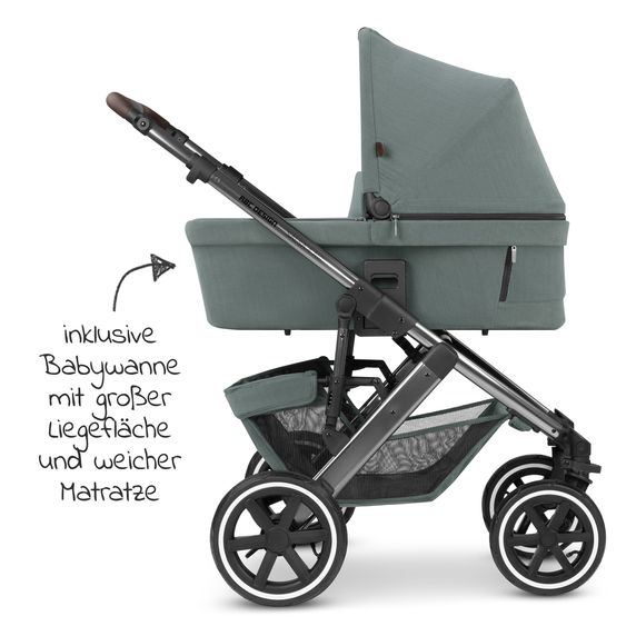 ABC Design Passeggino Salsa 4 Air - incluso navicella e seggiolino sportivo - Aloe