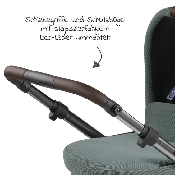 ABC Design Passeggino Salsa 4 Air - incluso navicella e seggiolino sportivo - Aloe