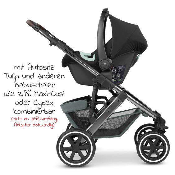 ABC Design Passeggino Salsa 4 Air - incluso navicella e seggiolino sportivo - Aloe