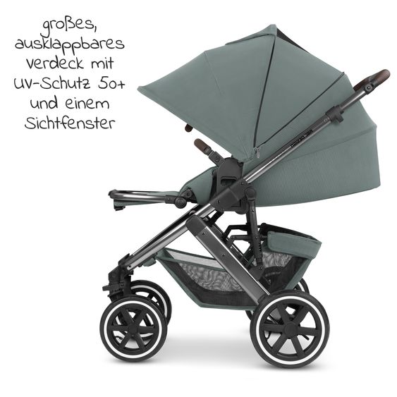 ABC Design Passeggino Salsa 4 Air - incluso navicella e seggiolino sportivo - Aloe