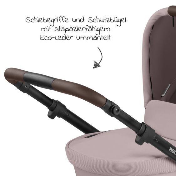ABC Design Passeggino Salsa 4 Air - incluso navicella e seggiolino sportivo con pacchetto accessori XXL - Pure Edition - Berry
