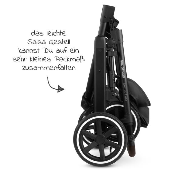ABC Design Passeggino Salsa 4 Air - incluso navicella e seggiolino sportivo con pacchetto accessori XXL - Pure Edition - Berry
