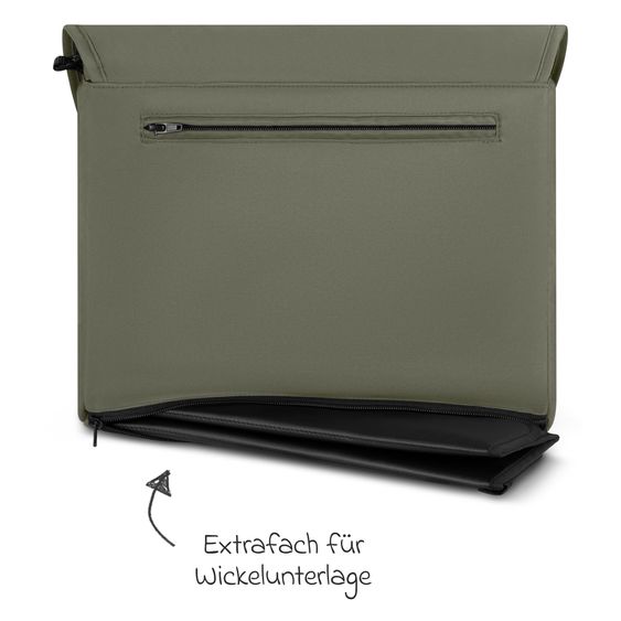 circle by ABC Design Zubehör-Set Kinderwagen mit Wickeltasche Easy, Winterfußsack, Regenschutz & Moskitonetz - - Wheat