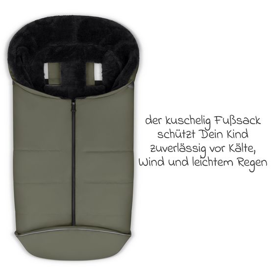 circle by ABC Design Zubehör-Set Kinderwagen mit Wickeltasche Easy, Winterfußsack, Regenschutz & Moskitonetz - - Wheat