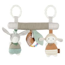 Activity trapeze with rattle & squeaker - donkey & sheep