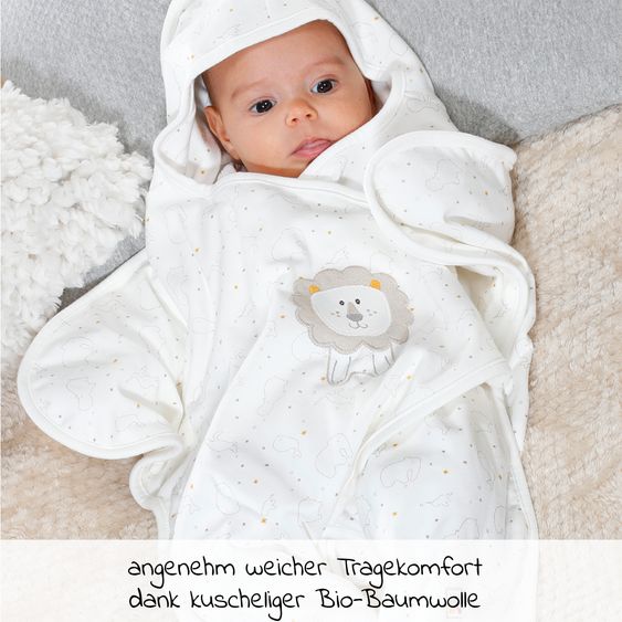 Fehn Coperta NATURE in cotone organico 70 x 80 cm - leone
