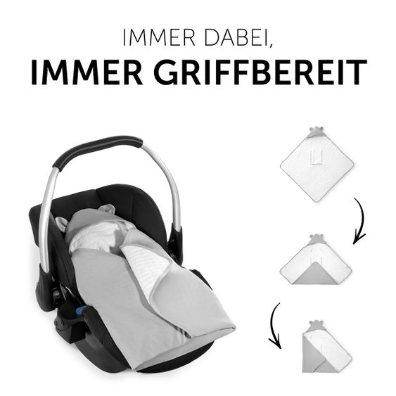 Hauck Einschlagdecke / Kuscheldecke Snuggle N Dream - Grey