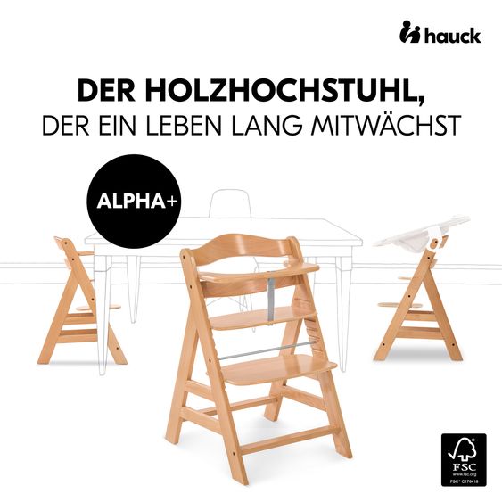 Hauck Seggiolone Alpha Plus - Natura