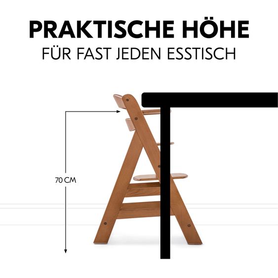 Hauck Seggiolone Alpha Plus - Noce