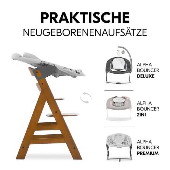 Hauck Seggiolone Alpha Plus - Noce