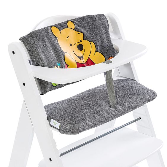 Hauck Cuscino e riduttore per seggiolone - Disney Deluxe - Winnie Pooh Grigio