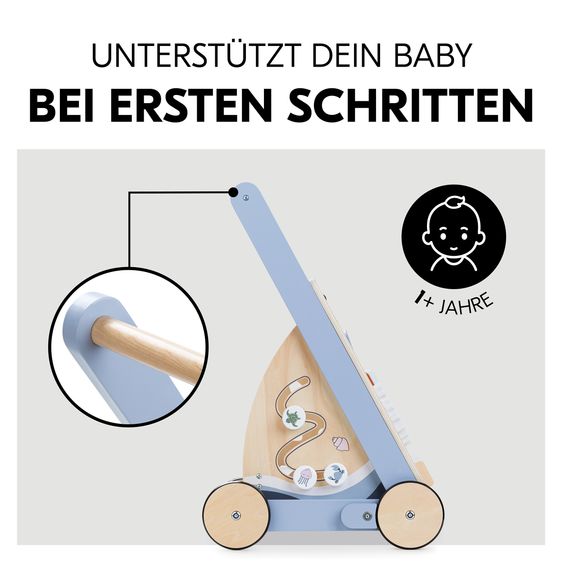 Hauck Learning to walk trolley / sorting trolley Learn To Walk Skills - with lots of motor skills games