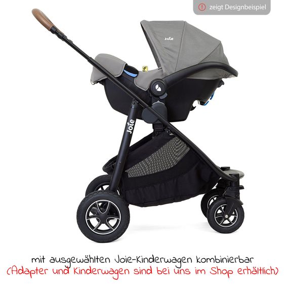 joie Seggiolino auto i-Snug 2 i-Size dalla nascita ai 13 kg (40 cm-75 cm) incluso il riduttore di seduta di soli 3,35 kg - Laurel