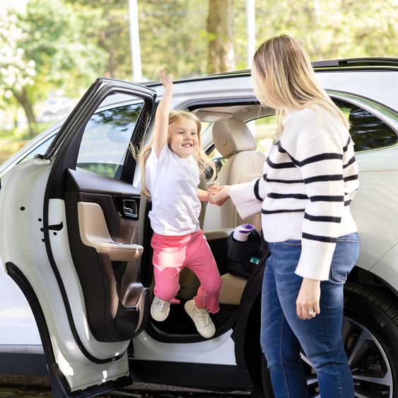 joie Child seat Fortifi R129 i-Size from 15 months - 12 years (76 cm - 145 cm) incl. backrest protection Cover Me - Thunder