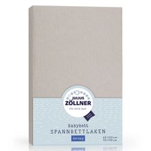 fitted sheet for cot 60 x 120 / 70 x 140 cm - taupe