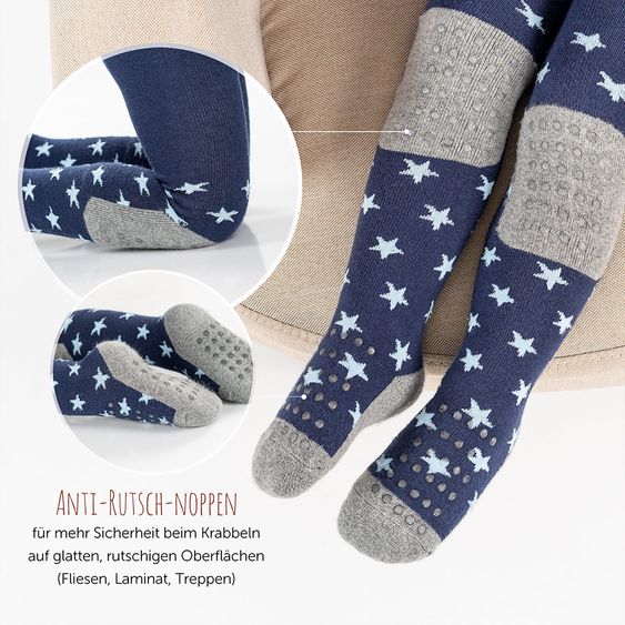 LaLoona Collant per bambini - stelle blu - taglia 86/92