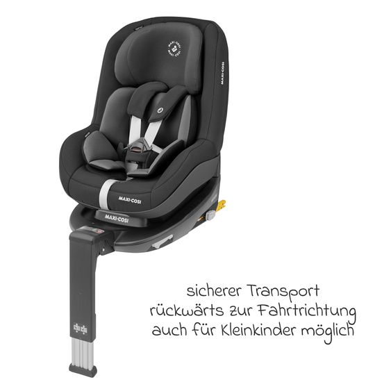 Maxi-Cosi 3in1 infant car seat & reboarder set from birth - 4 years (45 cm - 105 cm) with Pebble Pro infant car seat, Pearl Pro 2 child seat incl. FamilyFix 3 - Black