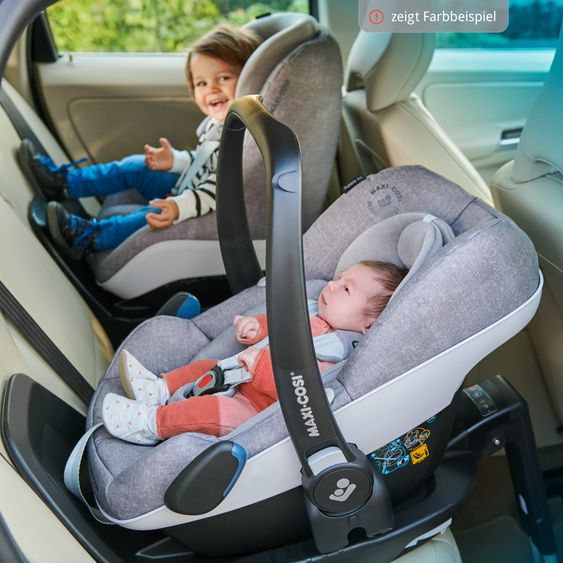 Maxi-Cosi 3in1 infant car seat & reboarder set from birth - 4 years (45 cm - 105 cm) with Pebble Pro infant car seat, Pearl Pro 2 child seat incl. FamilyFix 3 - Black