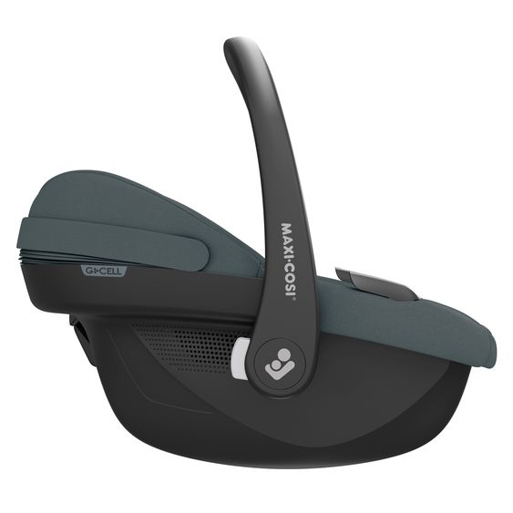 Maxi-Cosi 3in1 infant car seat & reboarder set from birth to 4 years with (40 - 105 cm) with Pebble S i-Size infant car seat & Pearl S child seat incl. FamilyFix S Isofix base & backrest protector - Tonal Graphite