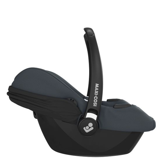 Maxi-Cosi Seggiolino auto CabrioFix i-Size dalla nascita ai 15 mesi (40-75 cm) i-Size Base, Coperta e Portaciuccio - Essential Graphite