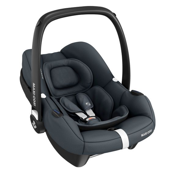 Maxi-Cosi Seggiolino auto CabrioFix i-Size dalla nascita a 15 mesi (40-75 cm) e riduttore di seduta, capottina parasole - Essential Graphite
