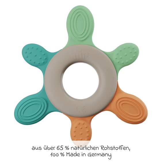 Nip Beißring Green - Türkis / Orange / Grün