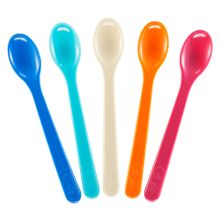 Feeding spoon 5 pack short - Colorful