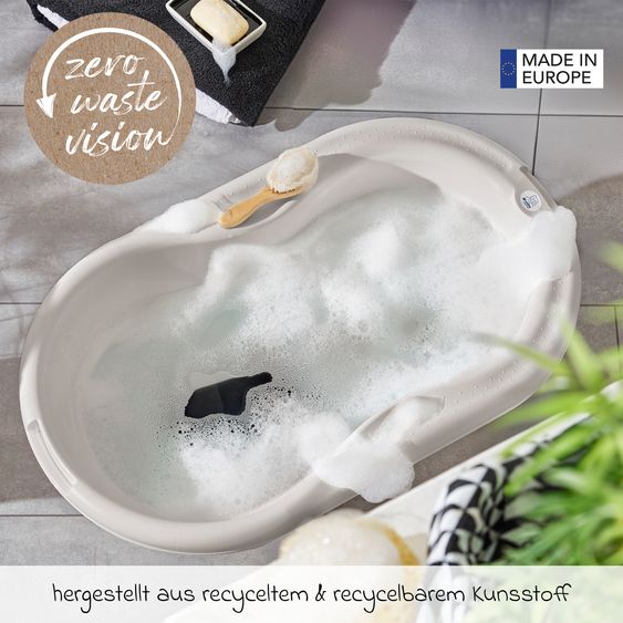 Rotho Babydesign Tilo baby bath - with non-slip mat - Cappuccino
