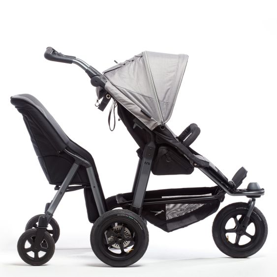 TFK Secondo seggiolino e seggiolino per fratelli Shuttle 2 per Mono / Duo / Joggster / Twin - Nero Grigio